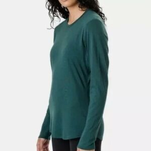 Seg’ments 100% Merino Wool Thermal Base Layer Shirt Top Long Sleeve in Green XL